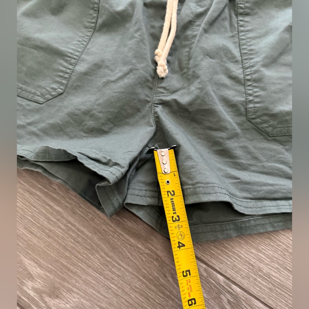 Pact|Women’s casual stretch waist shorts in organic cotton,deep teal color•Large - Picture 12 of 12